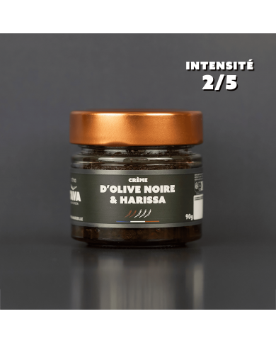 Crème d'olives noires & harissa 90gr